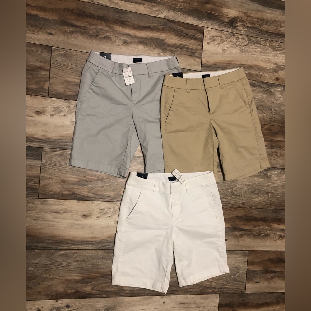 Bundle of 3 J.Crew⚓️ 9" Bermuda Shorts NWT - Picture 1 of 16